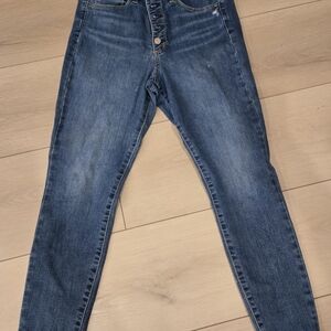 GAP Universal Jegging High Rise Skinny Jeans in Medium Blue Denim